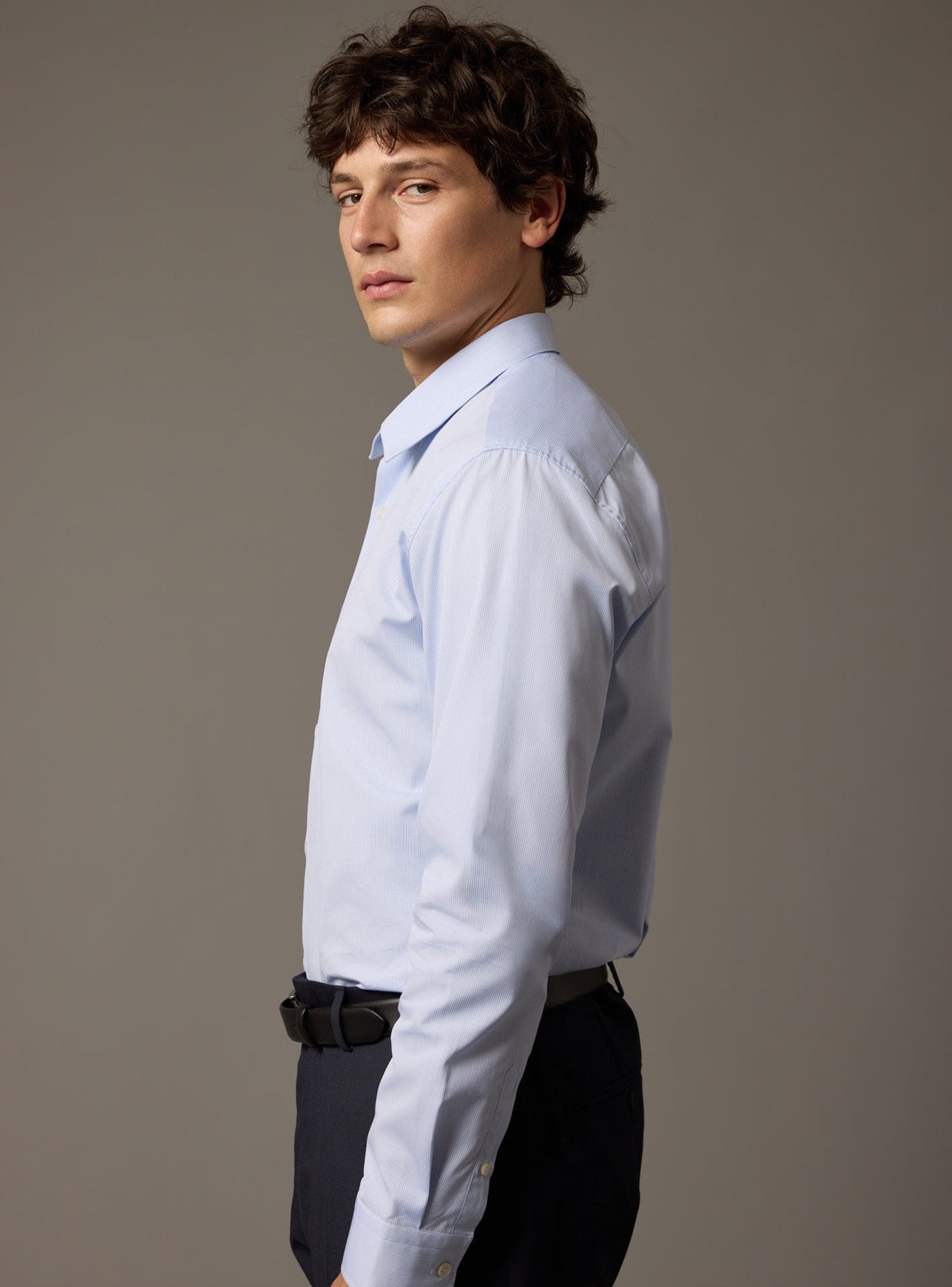 Chemise Jake Blanc/Ciel