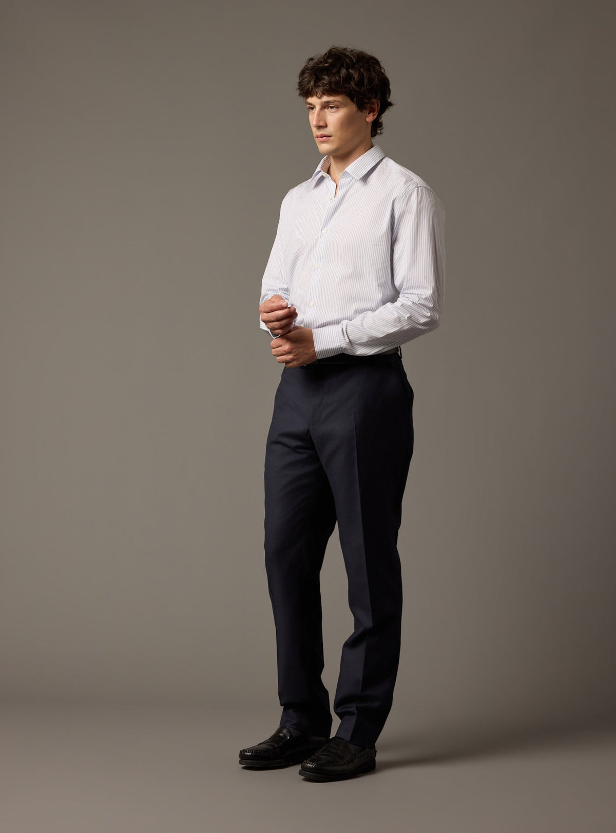 Chemise Jake ciel/blanc