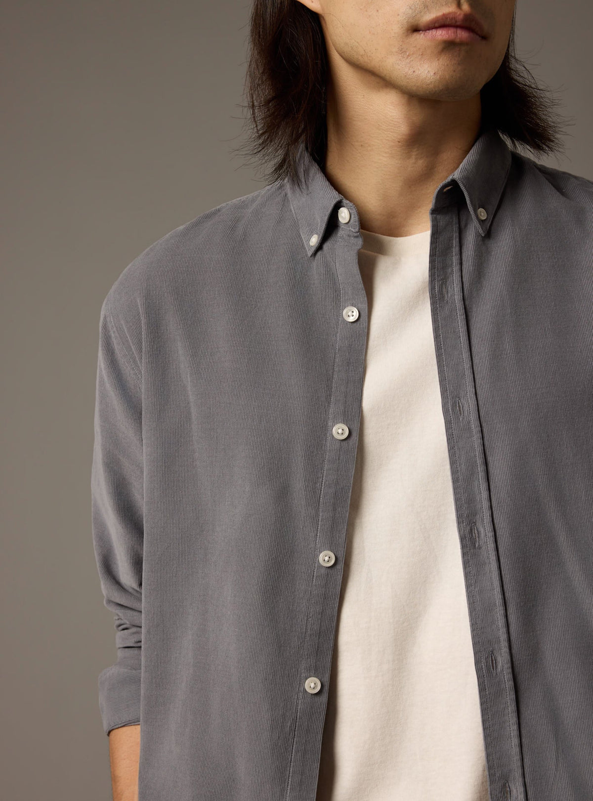 Chemise style collège délavée