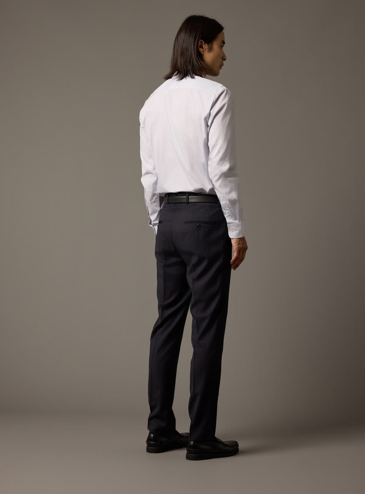 Chemise Jake en jean bleu/blanc
