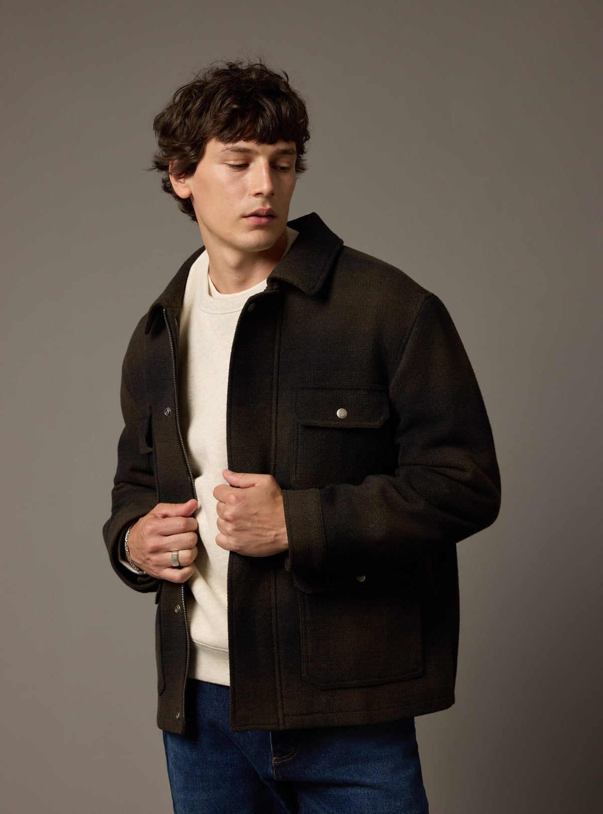 Blouson Hale Kaki Foncé