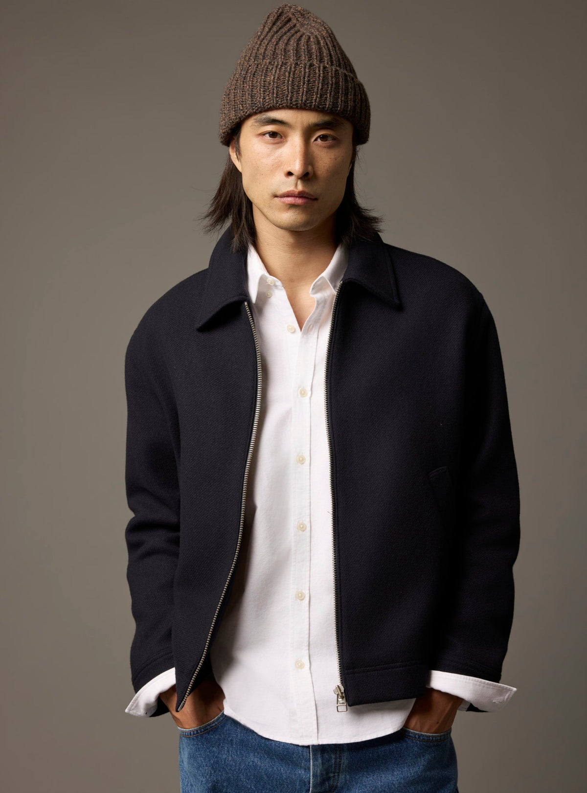 Blouson Clotaire bleu marine