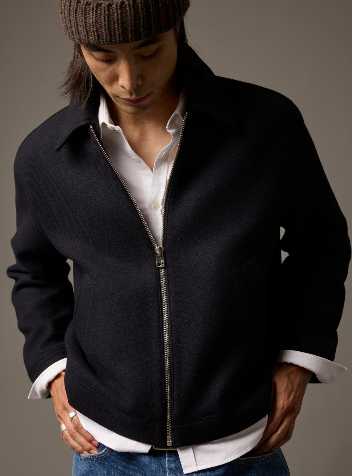 Blouson Clotaire bleu marine