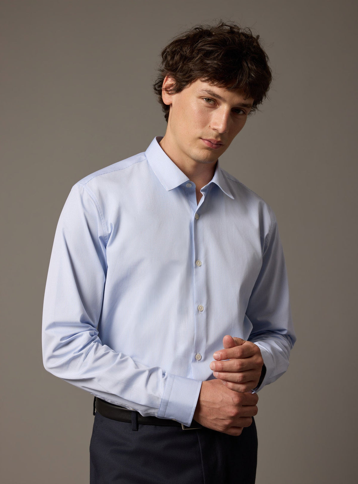 Chemise Jake Blanc/Ciel
