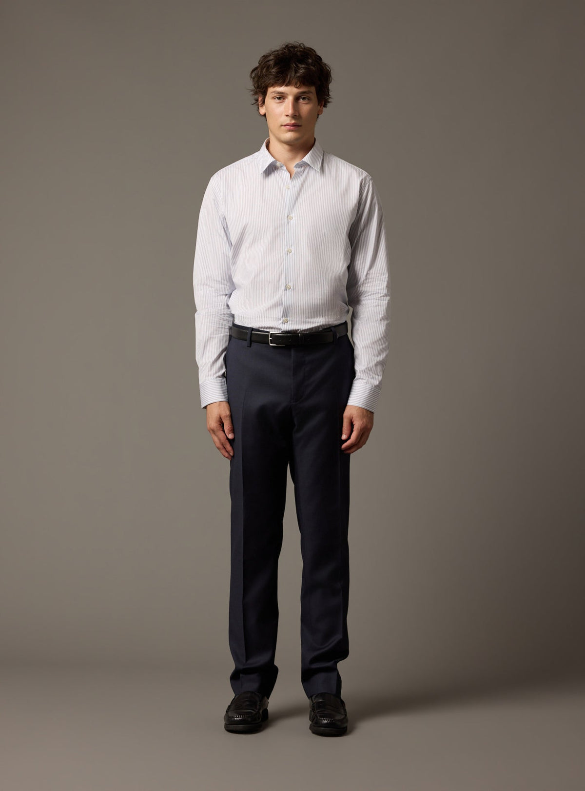 Chemise Jake ciel/blanc