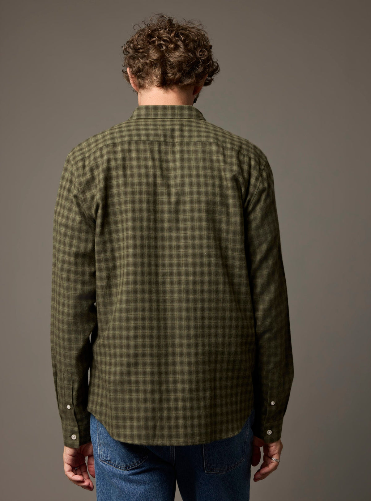Chemise Mercer vert sapin/kaki foncé