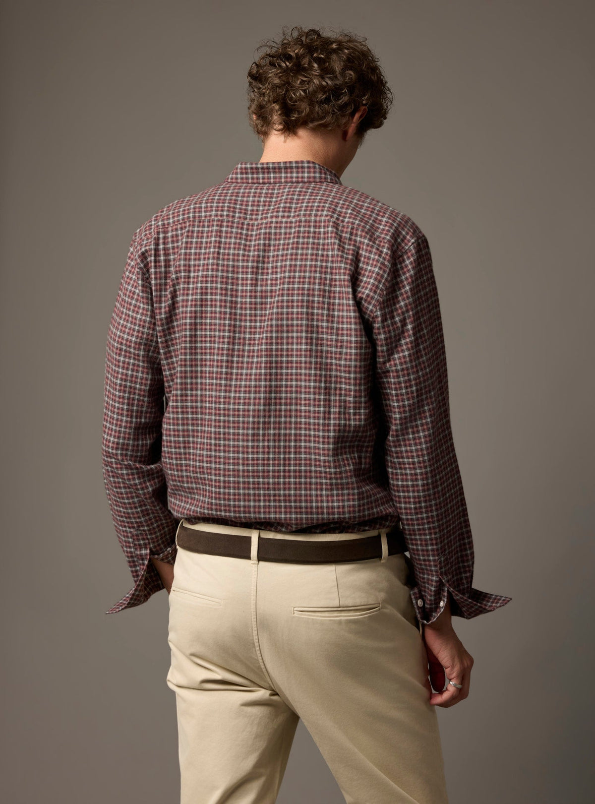 Chemise Mercer Acajou/Craie
