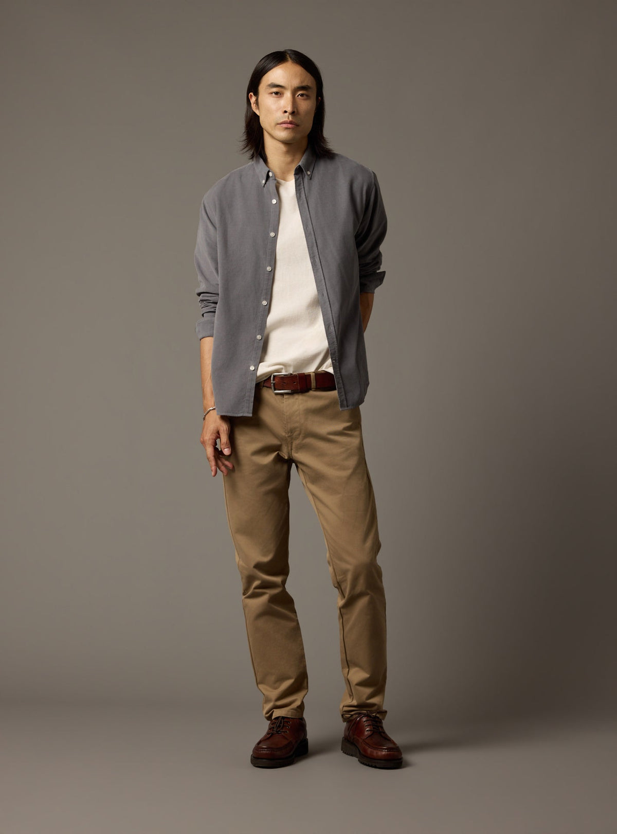 Chemise style collège délavée