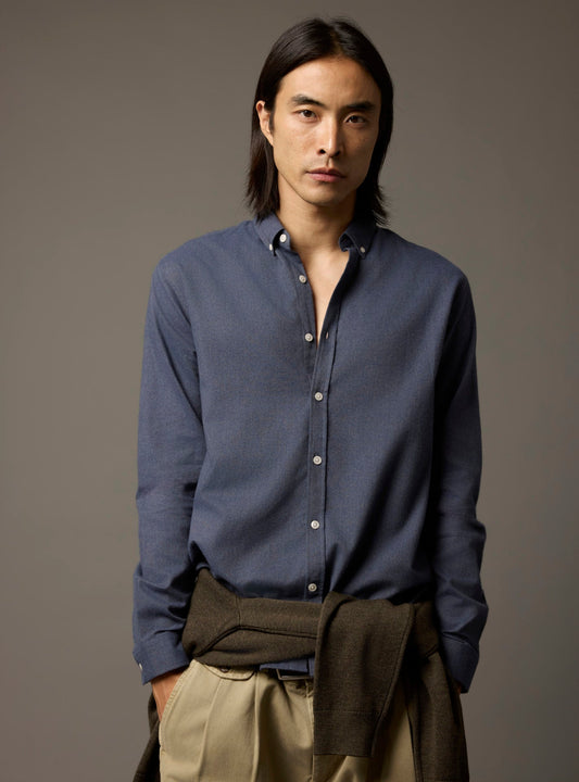 Chemise bleu marine université