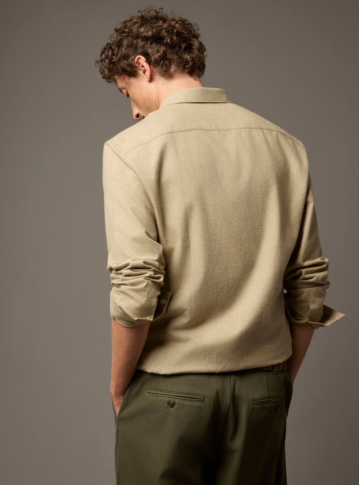 Chemise Mercer beige mélangé