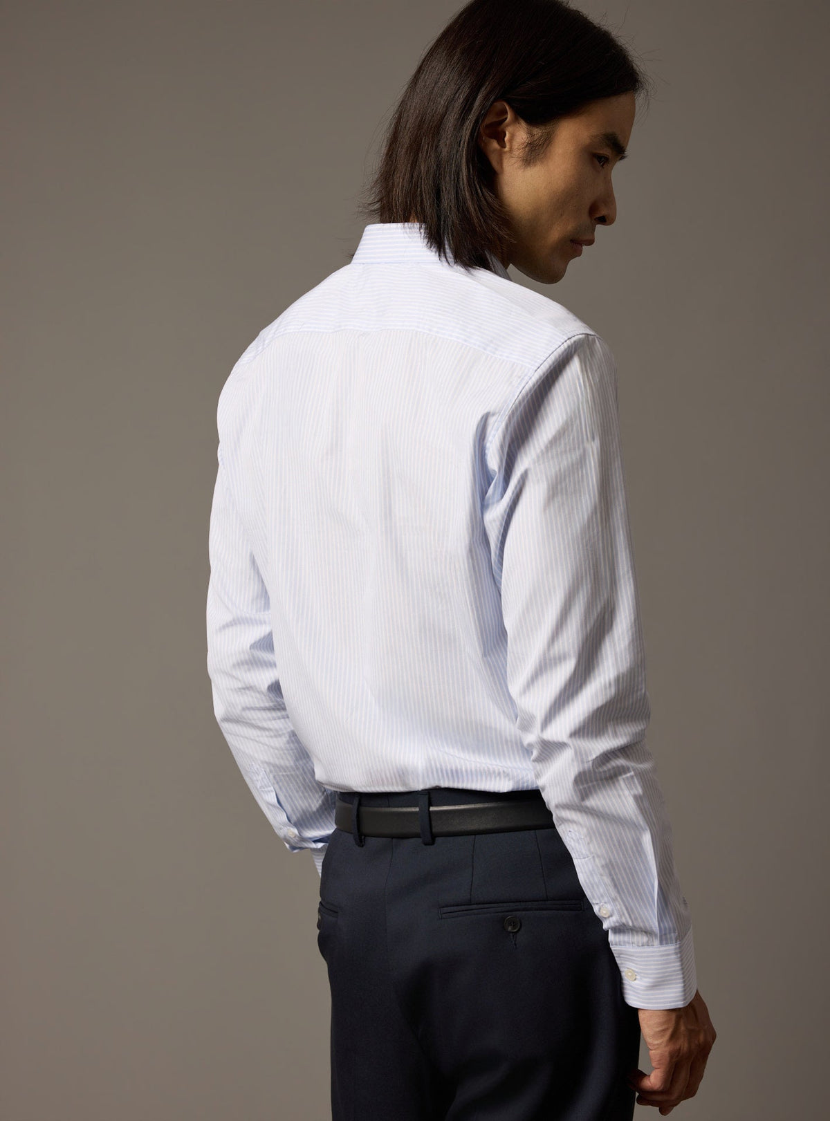 Chemise Jake bleu clair/écru