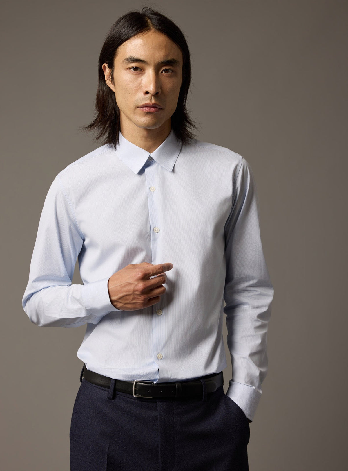 Chemise Jake Blanc/Nuage