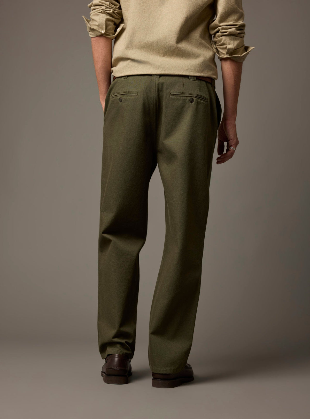 Pantalon chino Ulysse kaki foncé