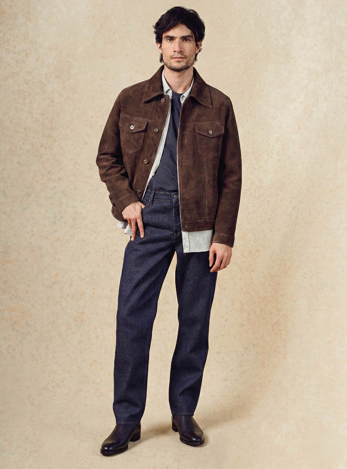 Cuir marron Marlow