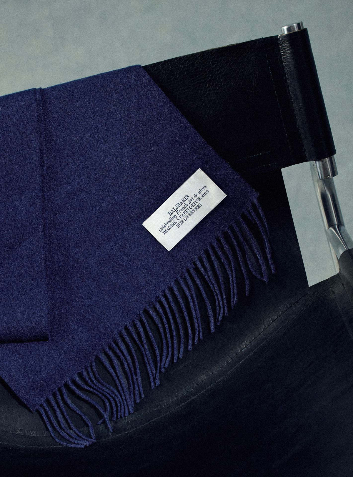 Écharpe Florent bleu marine