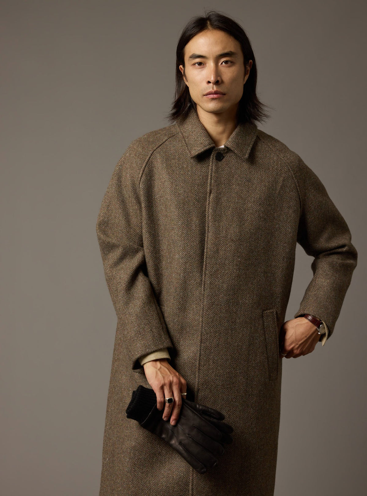 Manteau Elio Kaki Foncé
