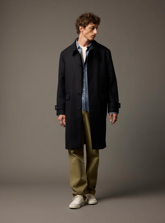 Manteau Auguste bleu marine
