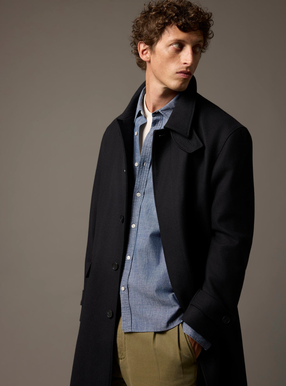 Manteau Auguste bleu marine