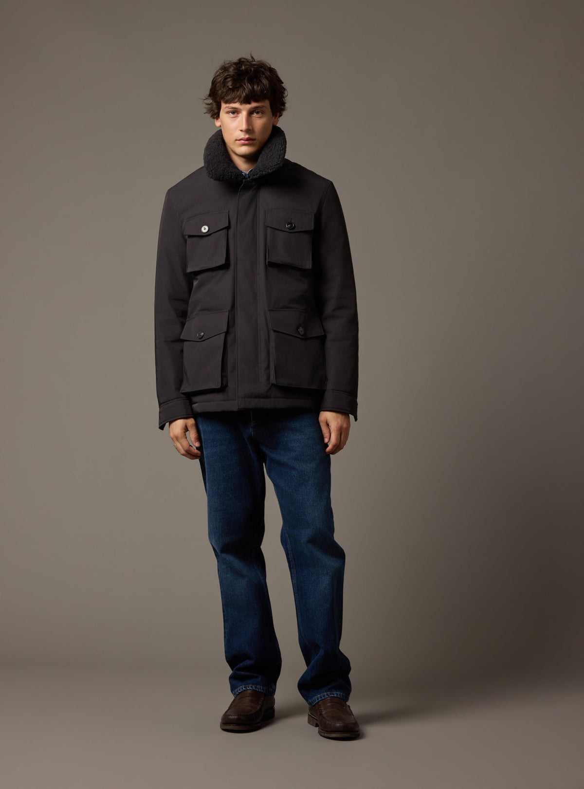 Parka Nico bleu marine