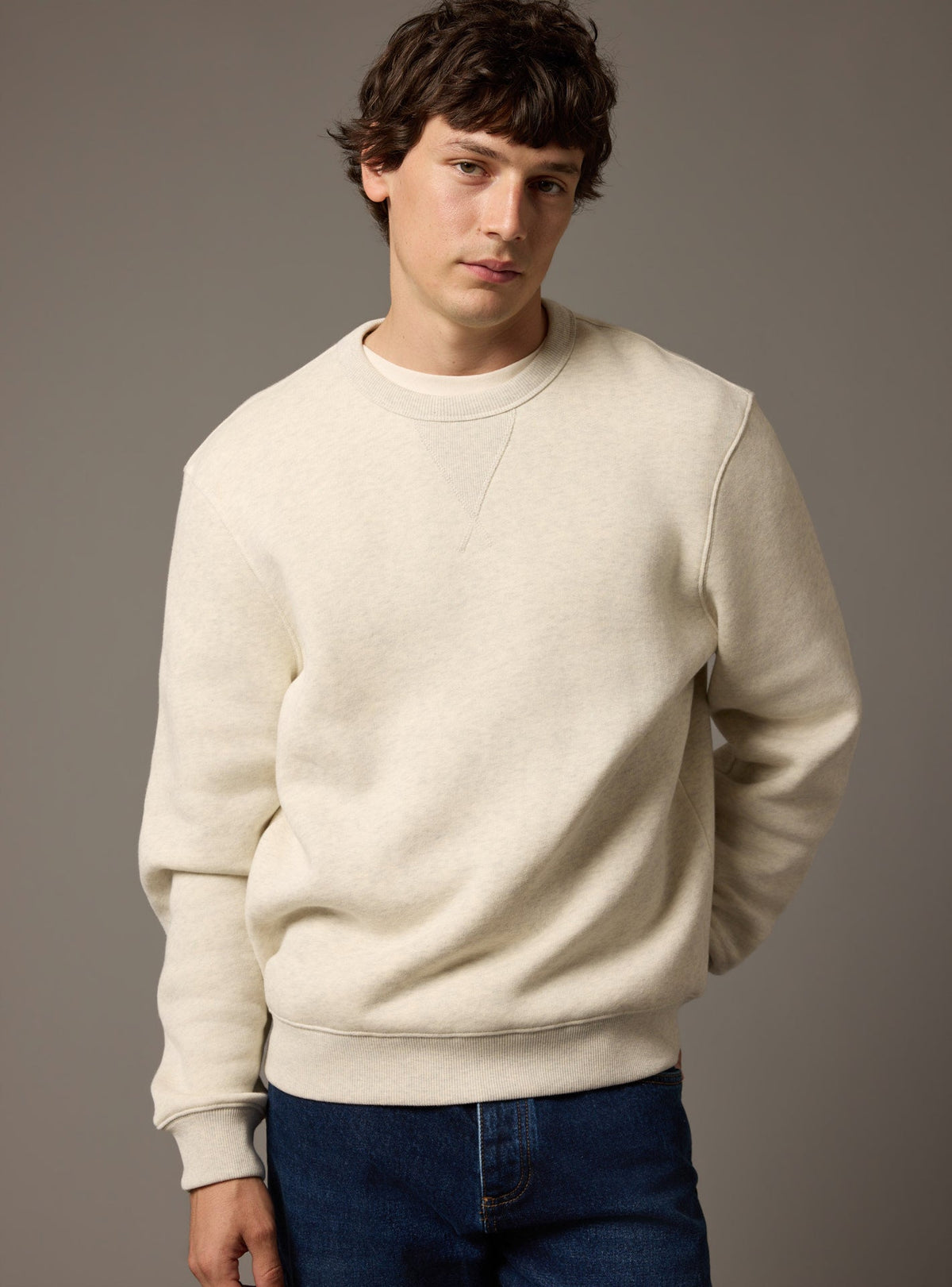 Sweat Eden Beige Mixte